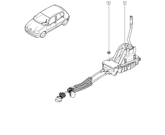 Gear Selector Cable Original renault Thalia II 8200905264