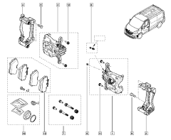 Brake Caliper Repair Kit Front Original Trafic Vivaro 411201691R