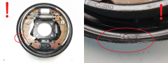 Brake Disc Cover Plate Szczęk Right Rear 440007365R 440000396R Dacia Sandero 3 0km