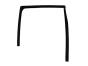 Door Window Seal Left Rear Renault Clio 3 H/B 5D