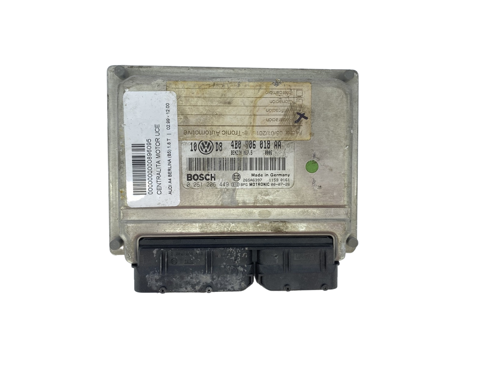 Control Unit 4B0906018AA 0261206449 VW Bosch 60549 main product photo
