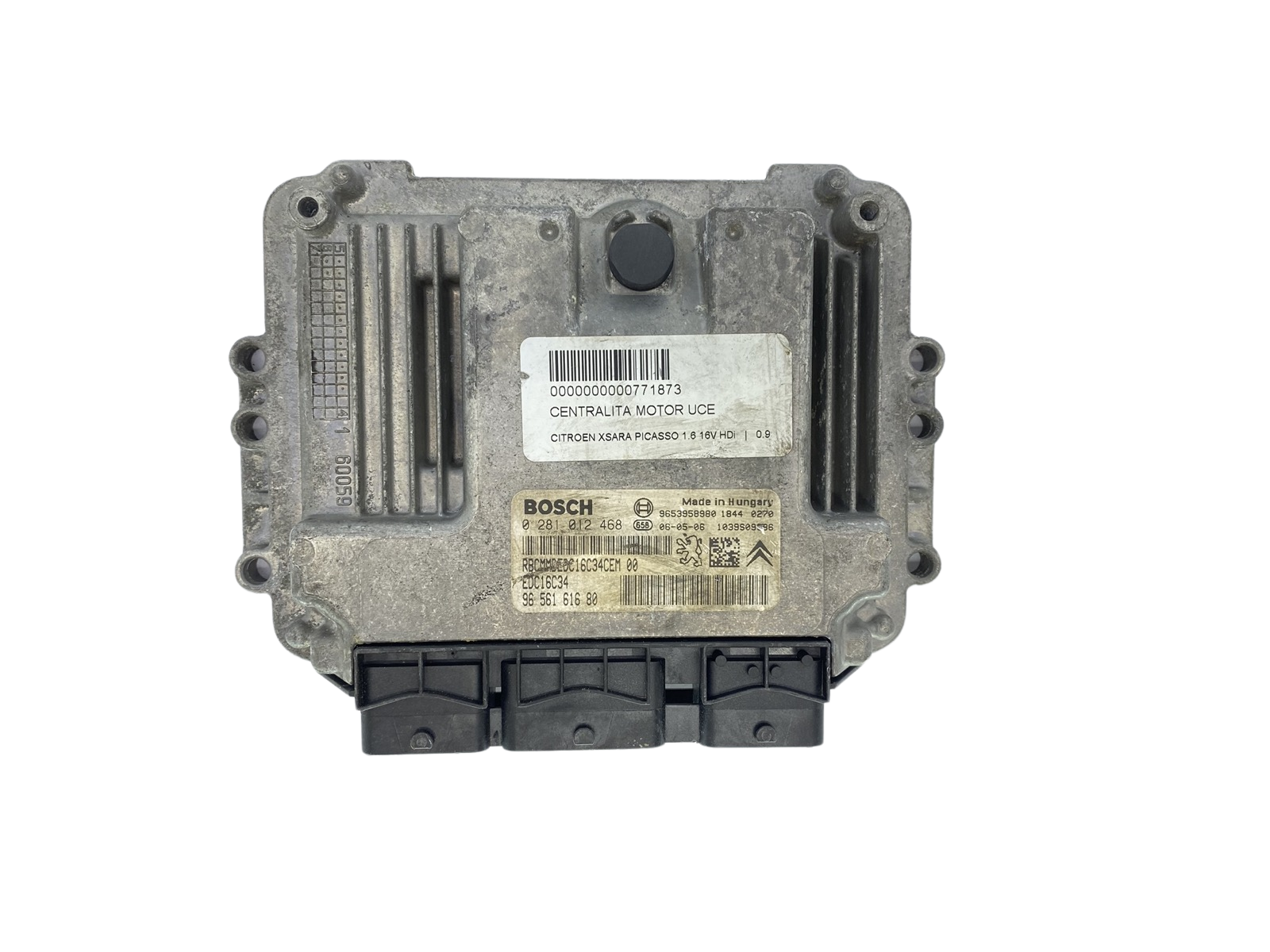 Control Unit 0281012468 9656161680 9653958980 PSA Bosch 62439 main product photo