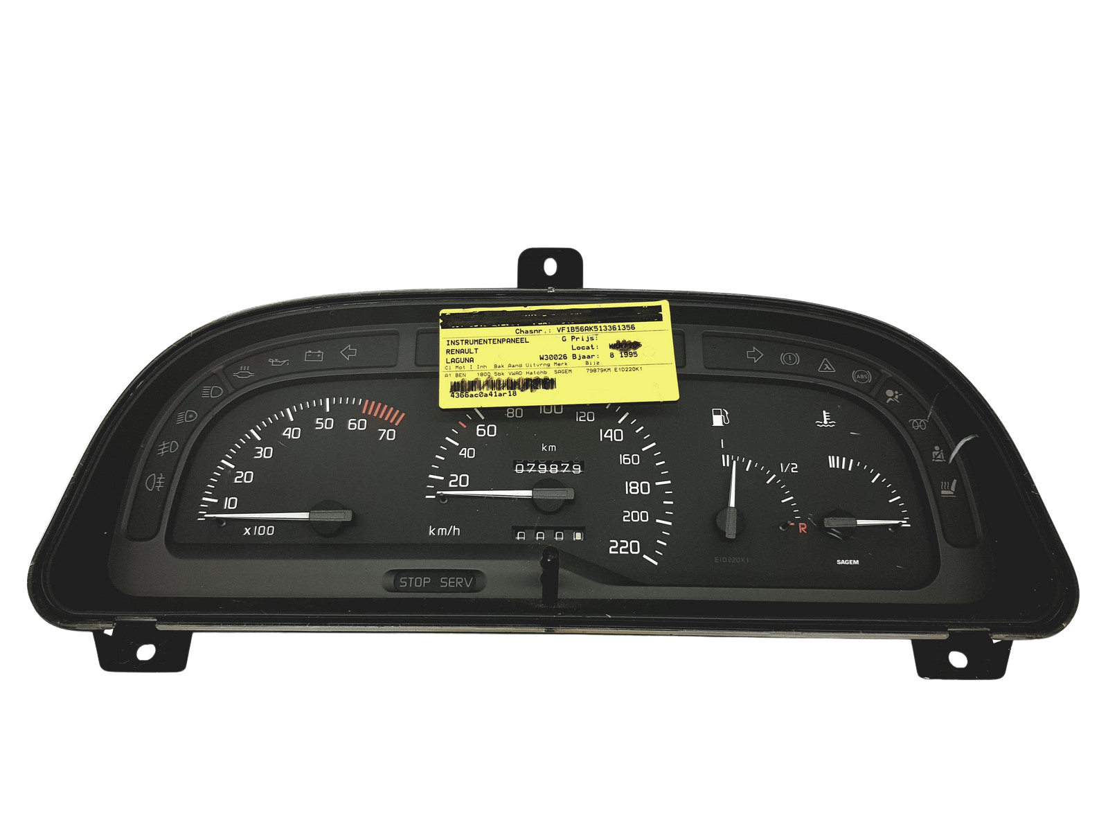 Speedometer/Instrument Cluster Renault Laguna 1 7700844747 49854 main product photo