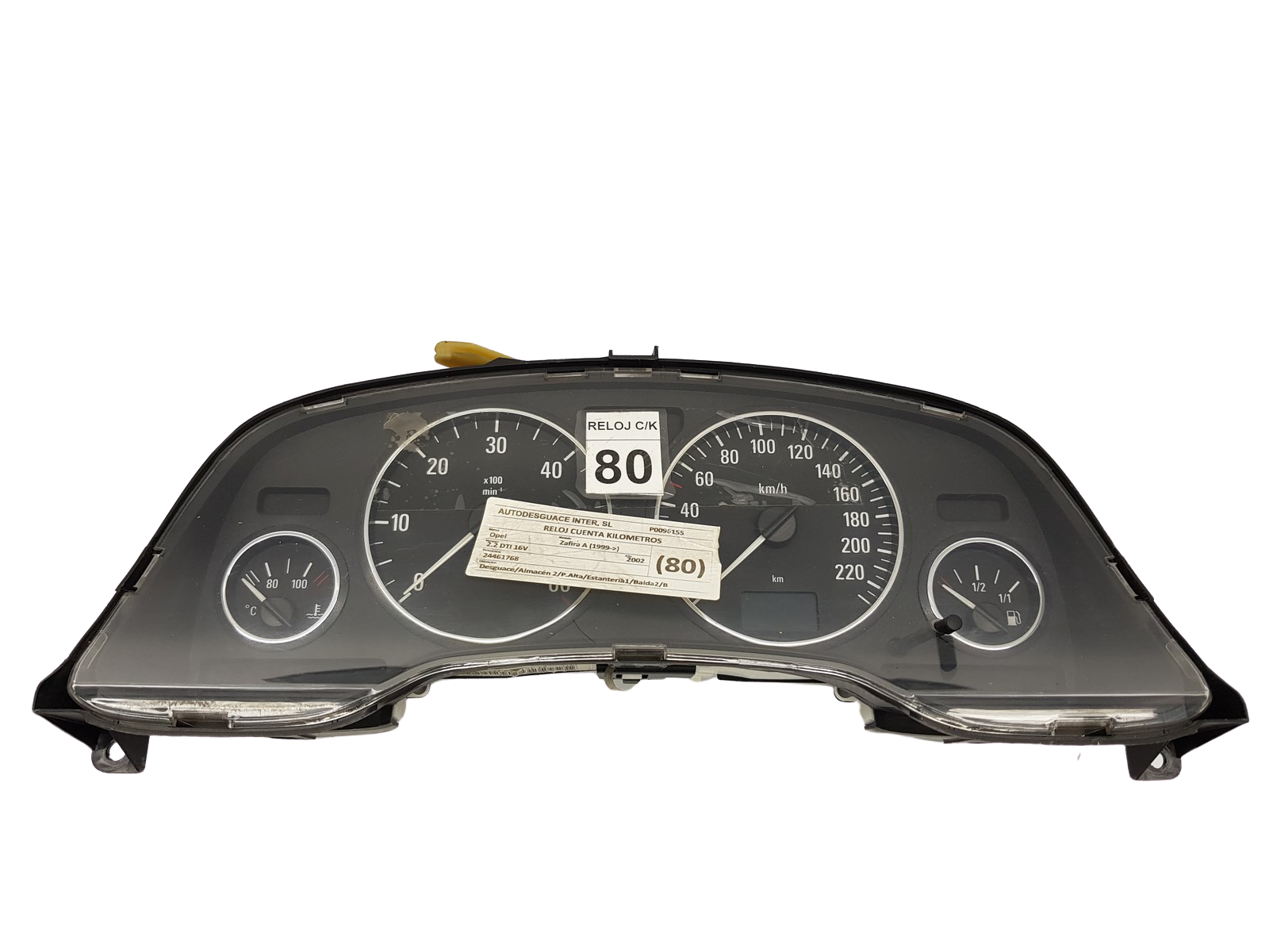 Speedometer/Instrument Cluster Opel Zafira A 24461768JU 110080209002 26677 main product photo