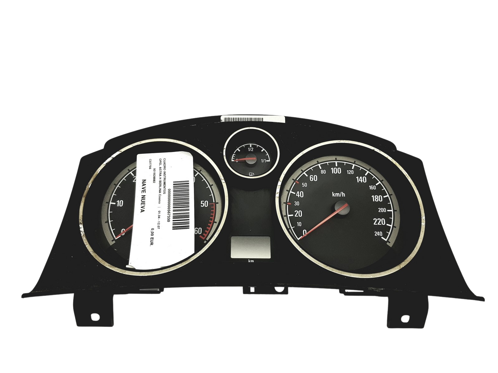 Speedometer/Instrument Cluster Opel Astra H 93182882 Siemens VDO 58077 main product photo