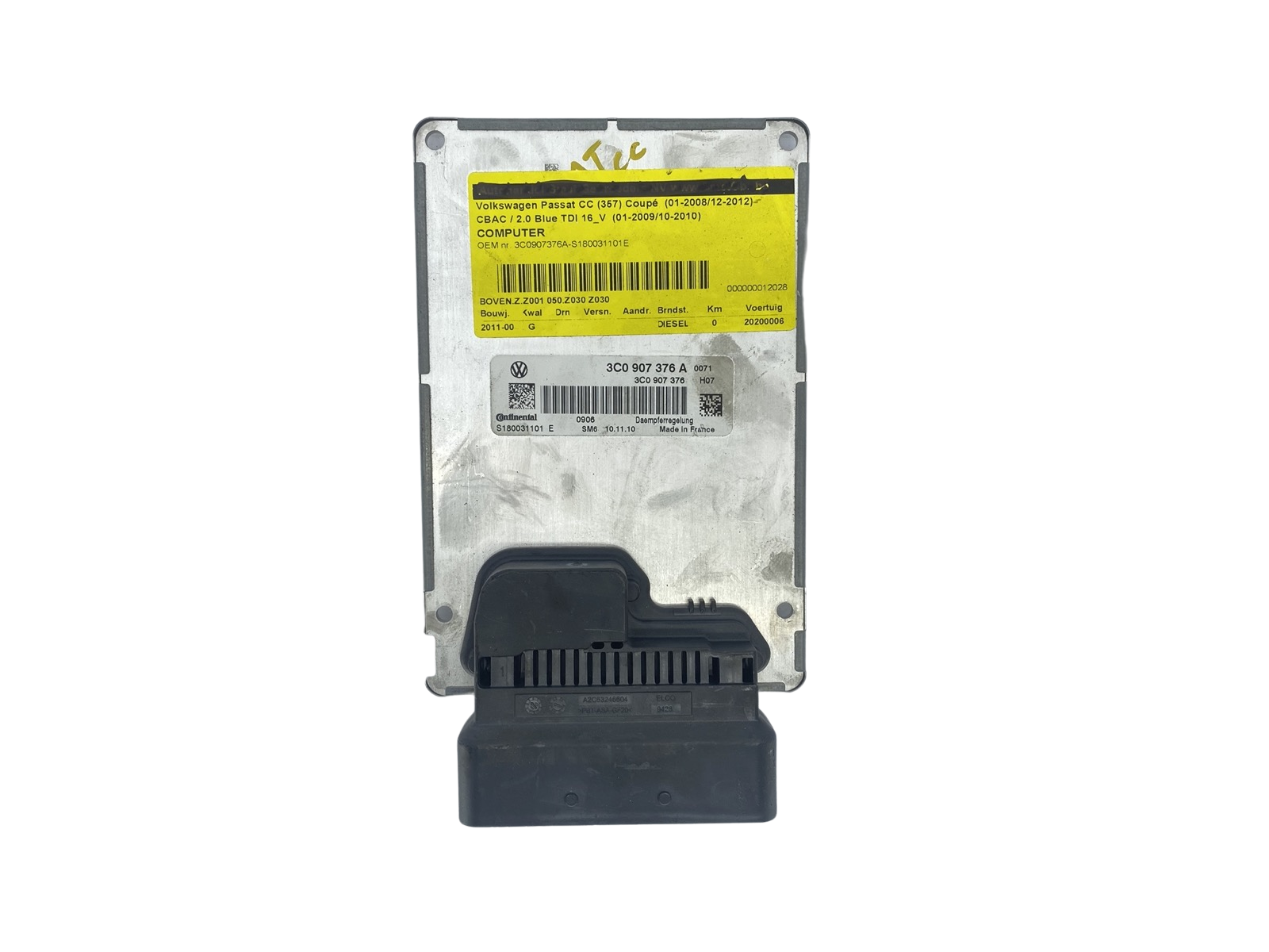 Control Unit 3C0907376A S180031101E Volkswagen Continental 59054 main product photo