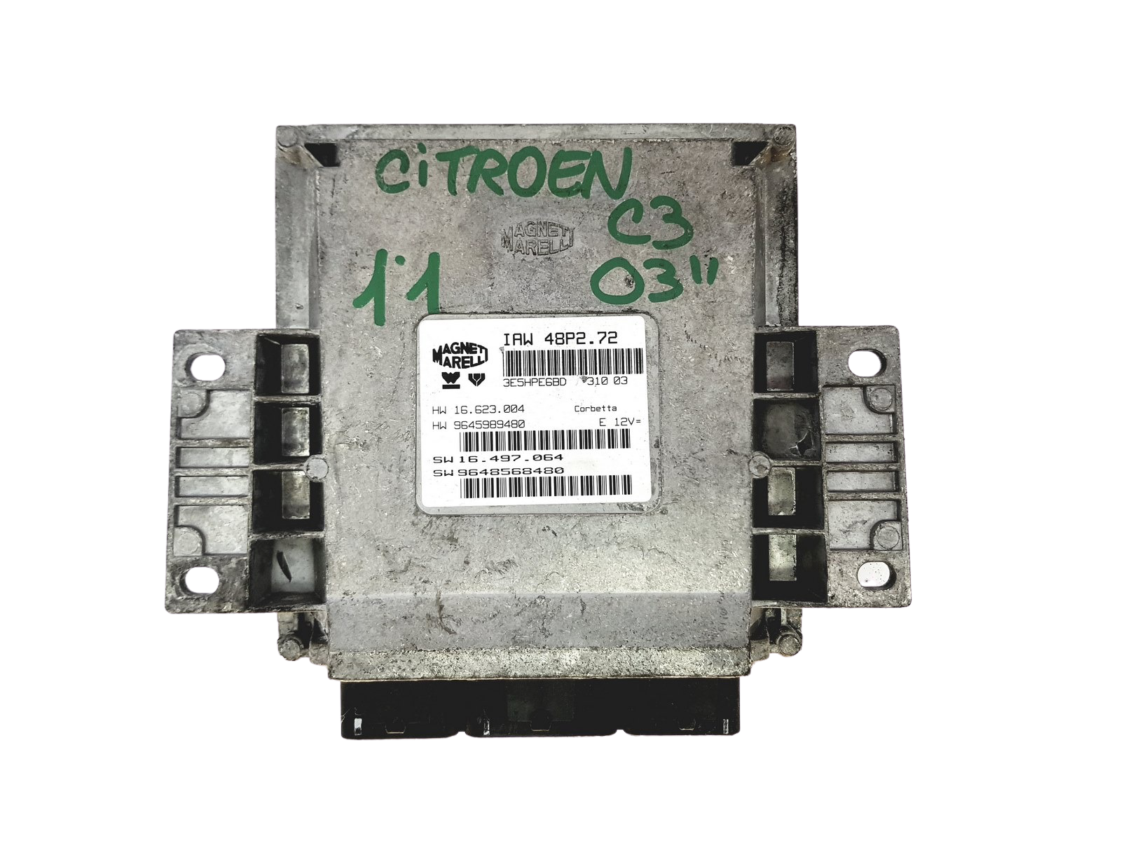 Control Unit 9648568480 IAW48P2.72 PSA Magneti Marelli 27012 main product photo