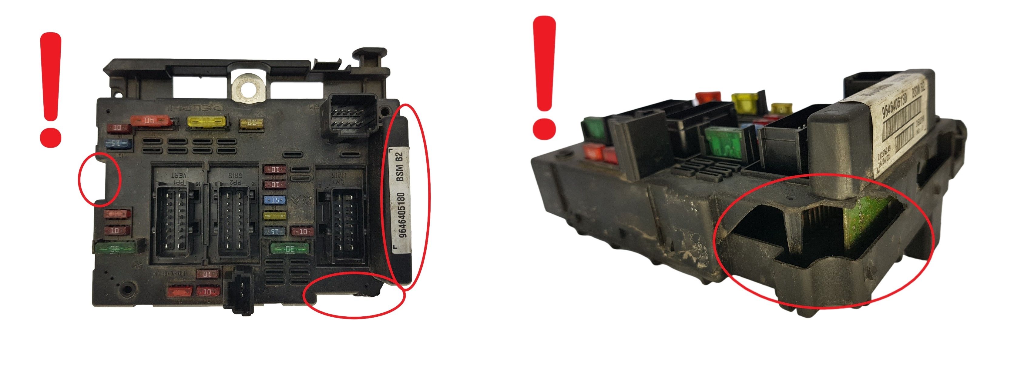 Control Unit BSM B2 9646405180 PSA Delphi 1673 main product photo