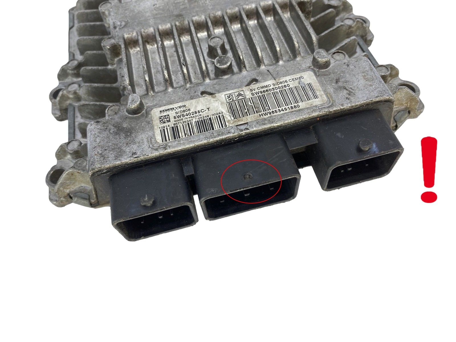 Control Unit 9660300280 9653451880 5WS40285C-T SID806 PSA Siemens 60594 main product photo