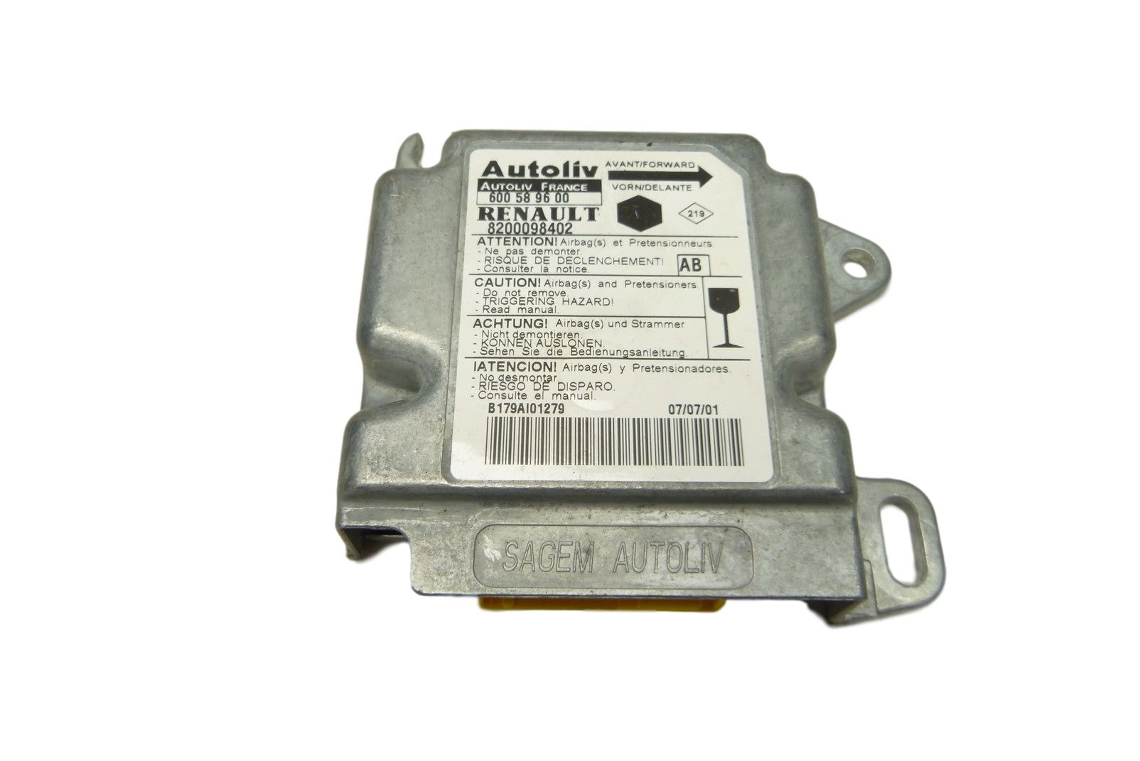 Module Poduszek Airbag 8200098402 Kangoo Renault main product photo