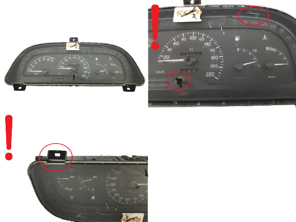 Speedometer/Instrument Cluster Renault Laguna 1 7700824301 48330 main product photo