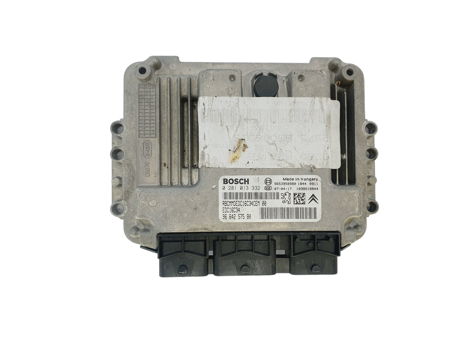Control Unit 0281013332 9664257580 9653958980 EDC16C34 PSA Bosch 46764 main product photo
