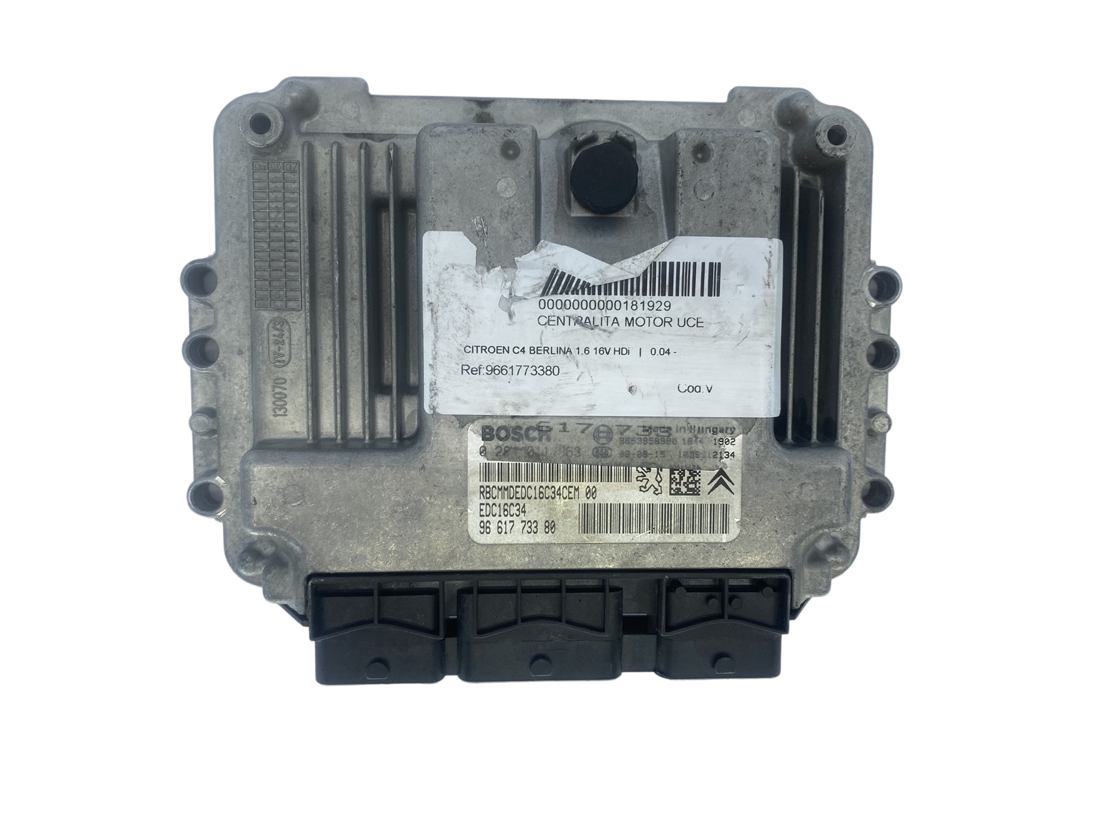 Control Unit 0281011863 9661773380 9653958980 PSA Bosch 51599 main product photo