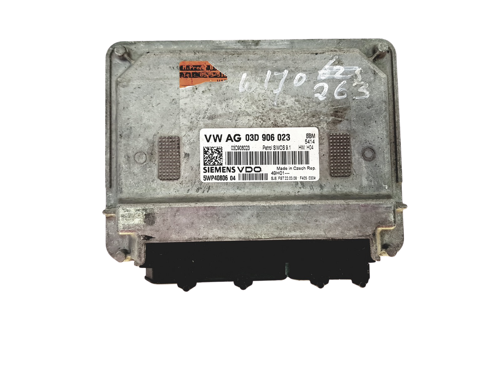 Control Unit 03D906023 5WP40806 04 VW SEAT SKODA Siemens 29526 main product photo