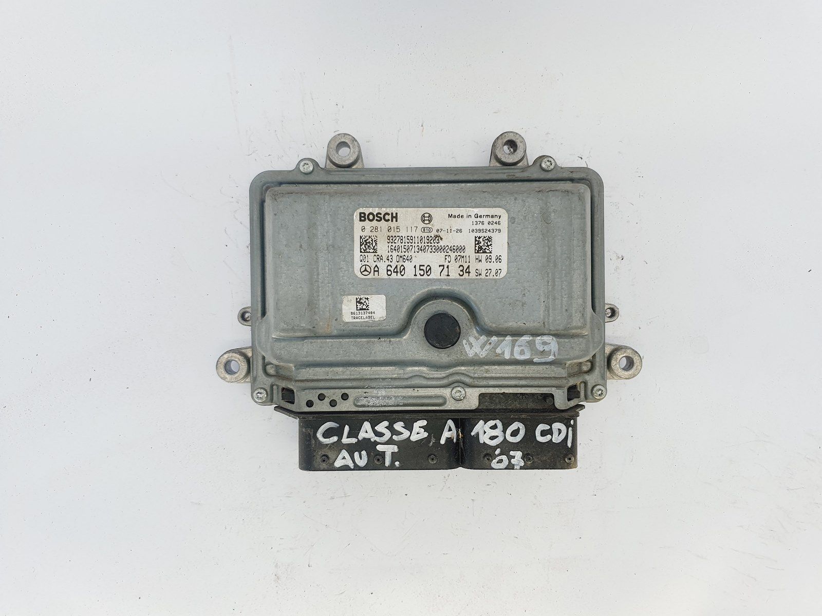 Control Unit 0281015117 A6401507134 Mercedes Bosch main product photo