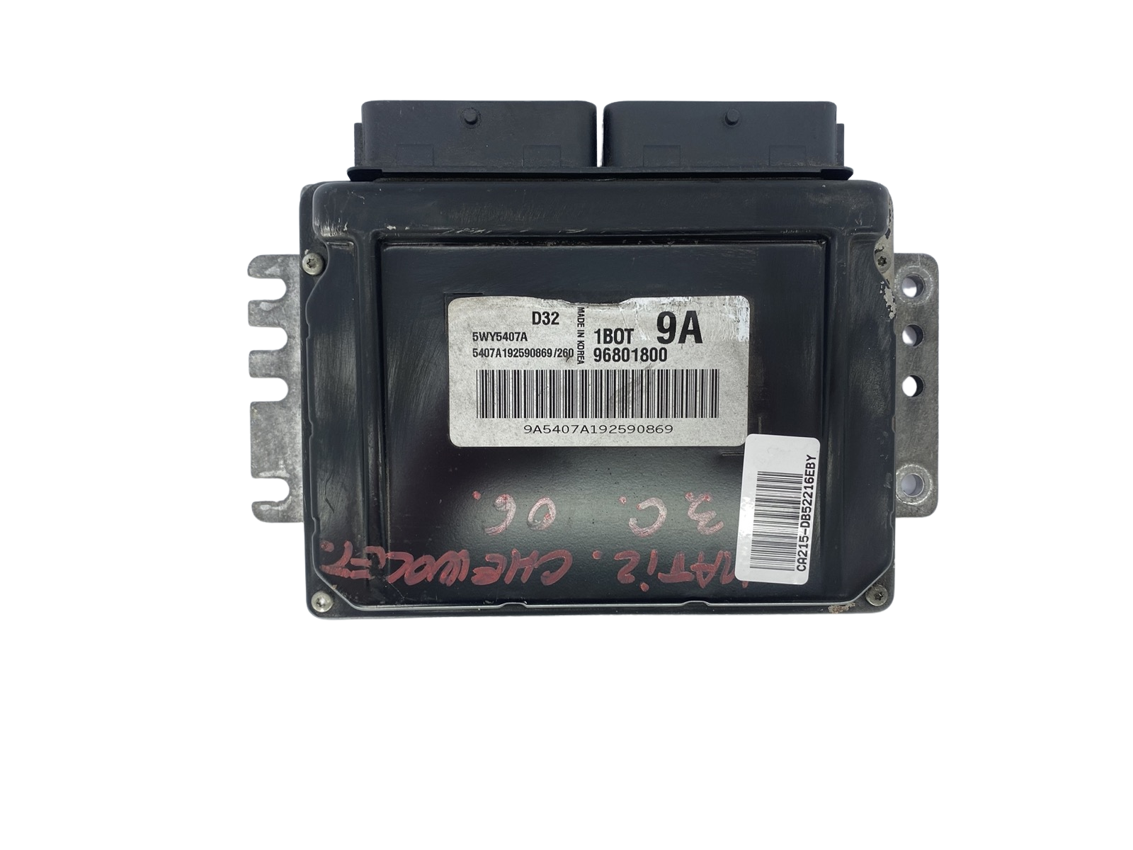 Control Unit 96801800 5WY5407A D32 1BOT 9A Chevrolet Kemsco 52216 main product photo