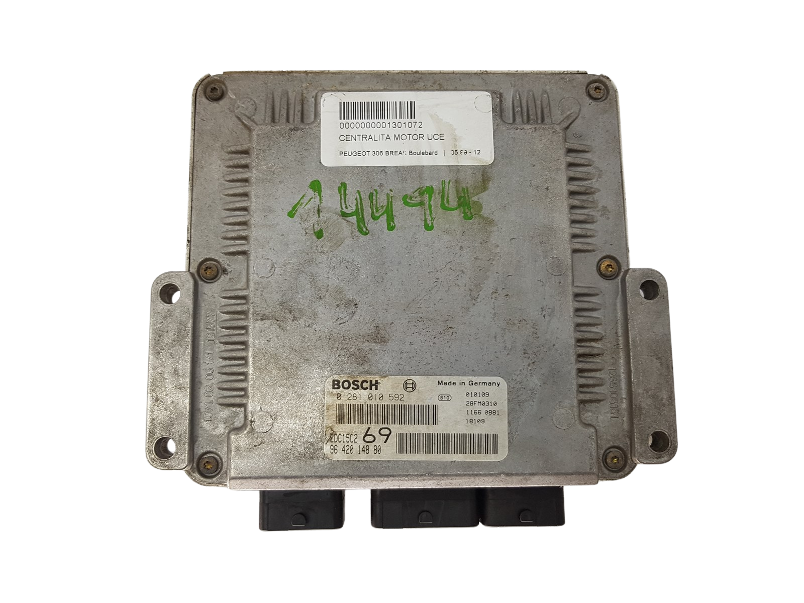 Control Unit 0281010592 9642014880 28FM0310 PSA Bosch 3418 main product photo