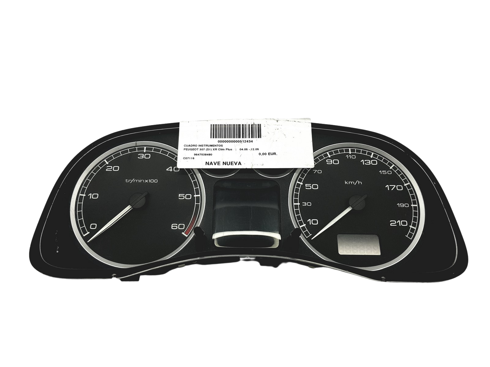 Speedometer/Instrument Cluster Peugeot 307 9647538480 A01 57960 main product photo