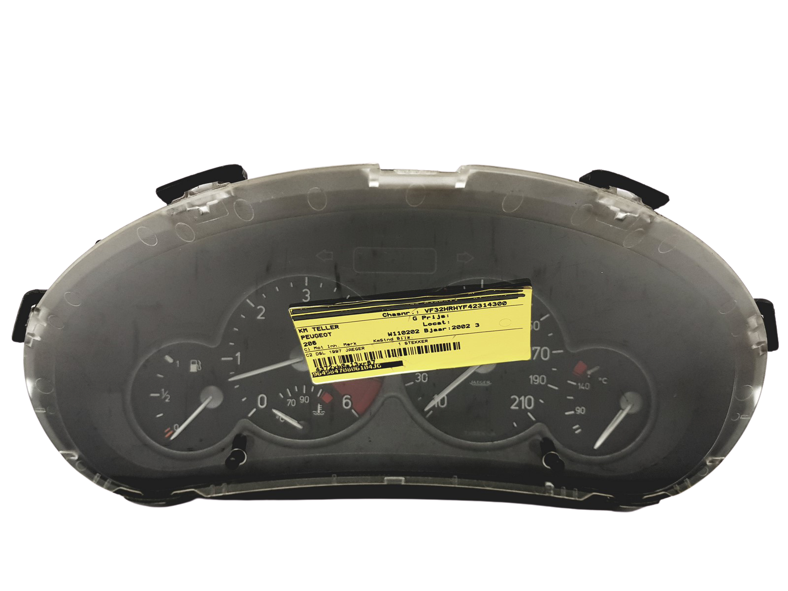 Speedometer/Instrument Cluster Peugeot 206 9645847080 30662 main product photo