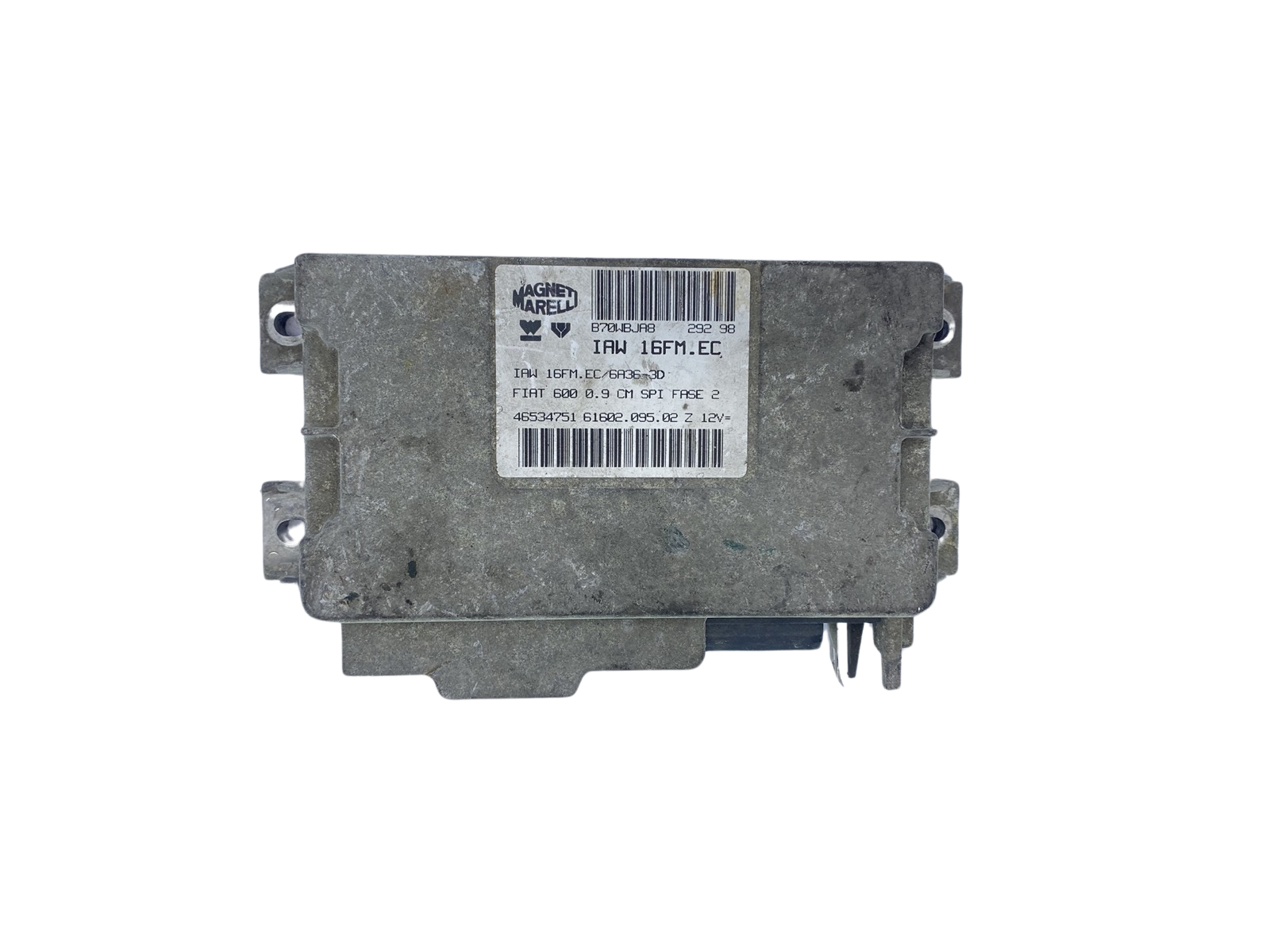 Control Unit Fiat 46534751 IAW16FM.EC 61602.095.02 Magneti Marell 62345 main product photo