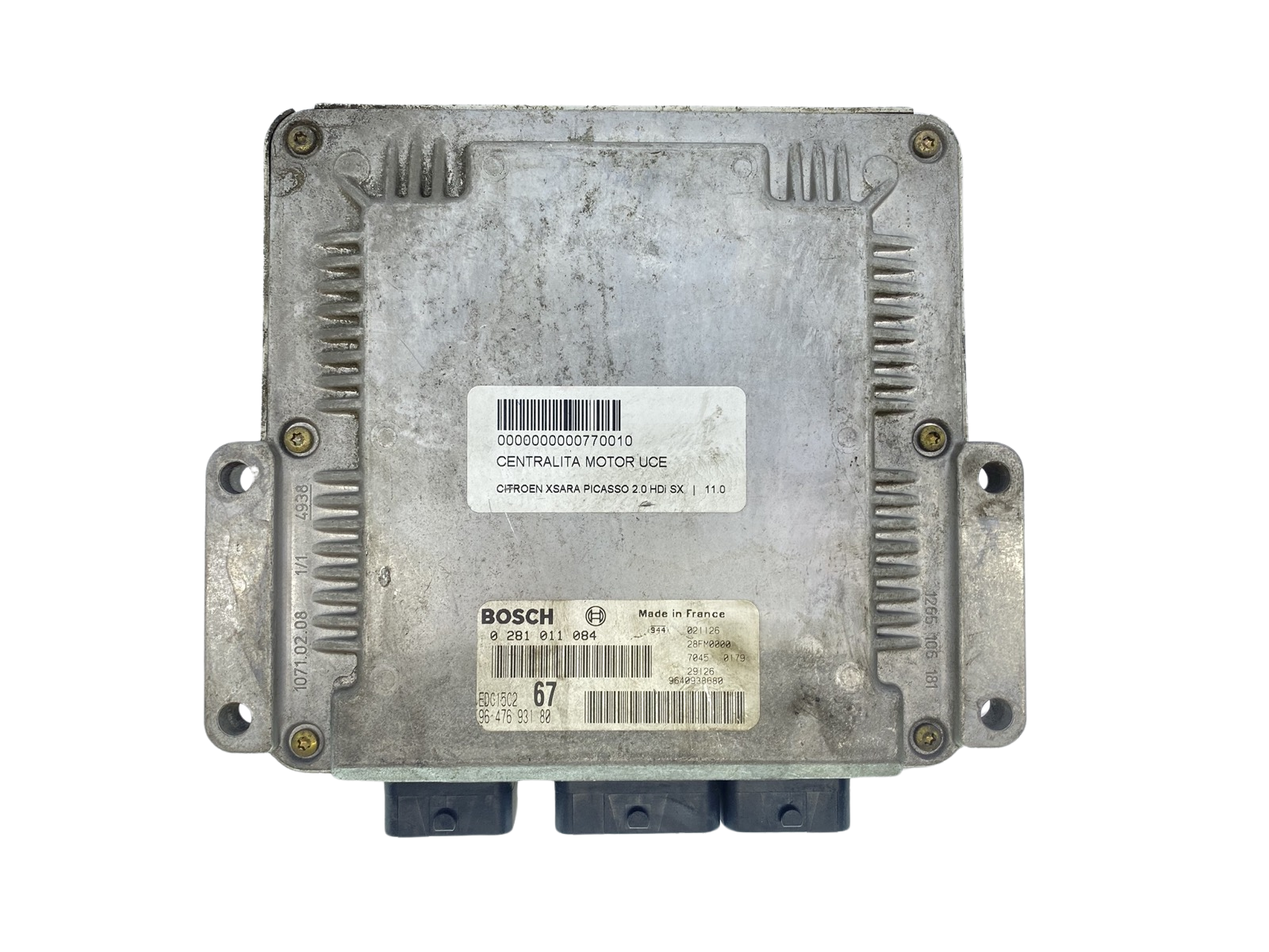 Control Unit 0281011084 9640938680 9647693180 PSA Bosch 63704 main product photo