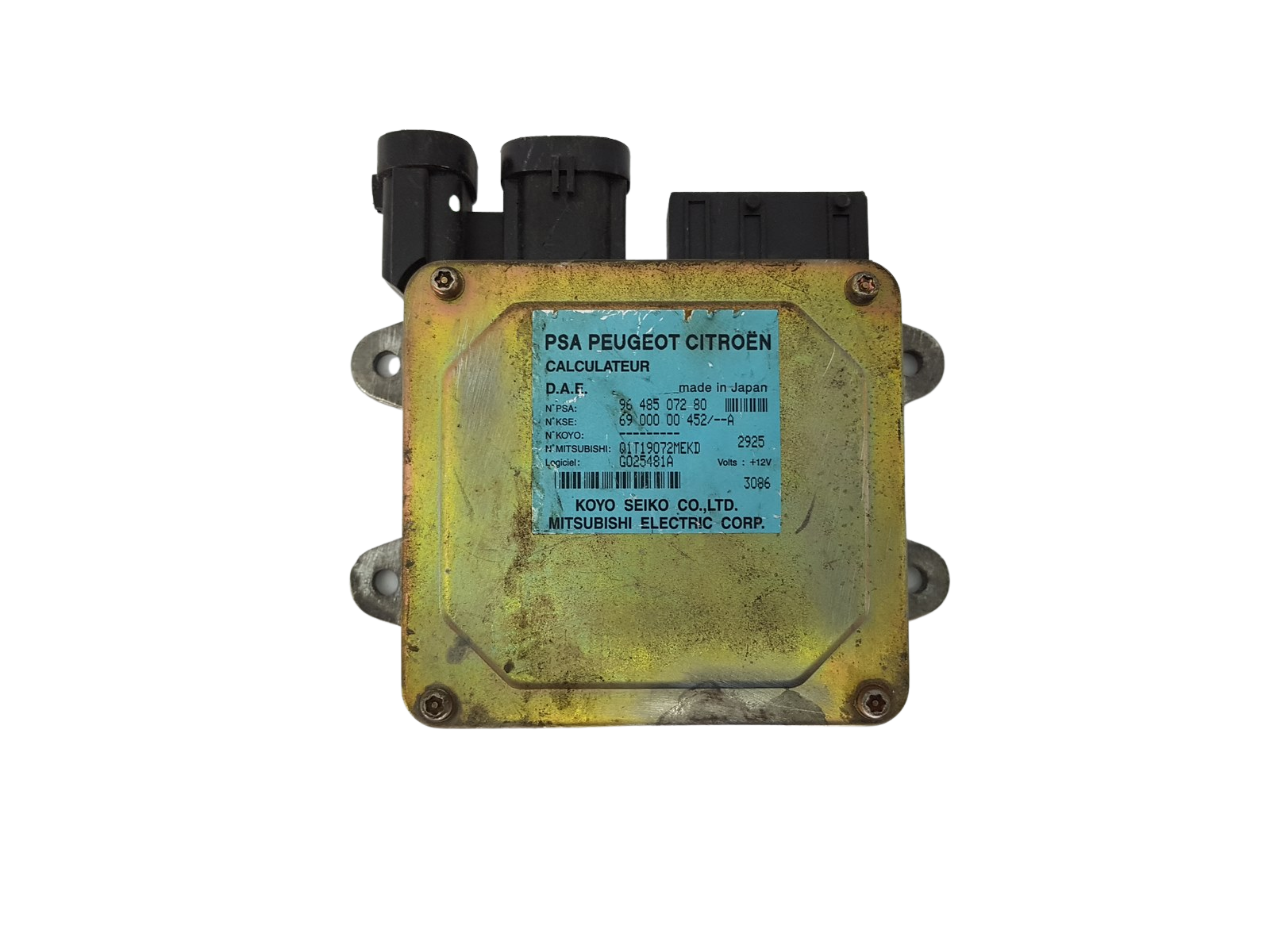 Control Unit 9648507280 6900000452/--A Q1T19072MEKD PSA KOYO main product photo