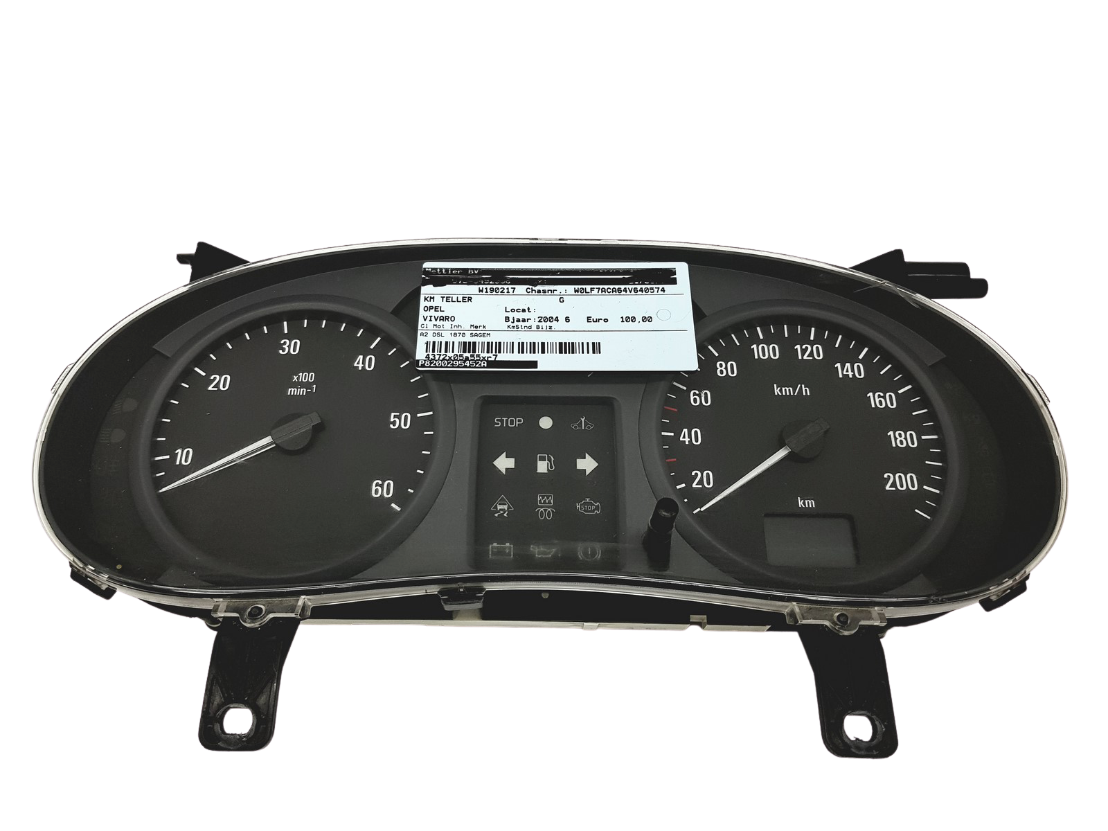 Speedometer/Instrument Cluster Renault Trafic Opel Vivaro 8200295452 A main product photo