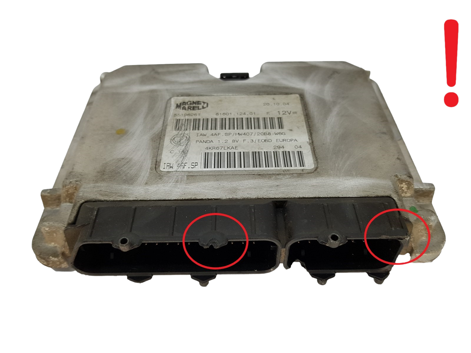 Control Unit Fiat 55196261 IAW4AF.SP 61601.124.01 Magneti Marelli 16582 main product photo