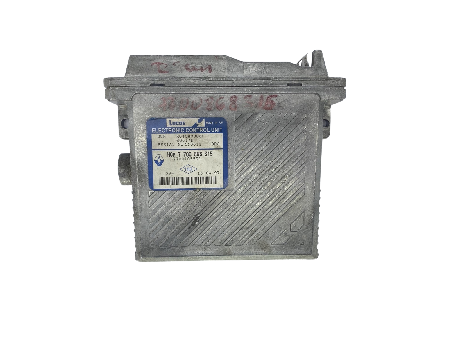 Control Unit 7700105591 7700868315 R0408006F Renault Lucas main product photo