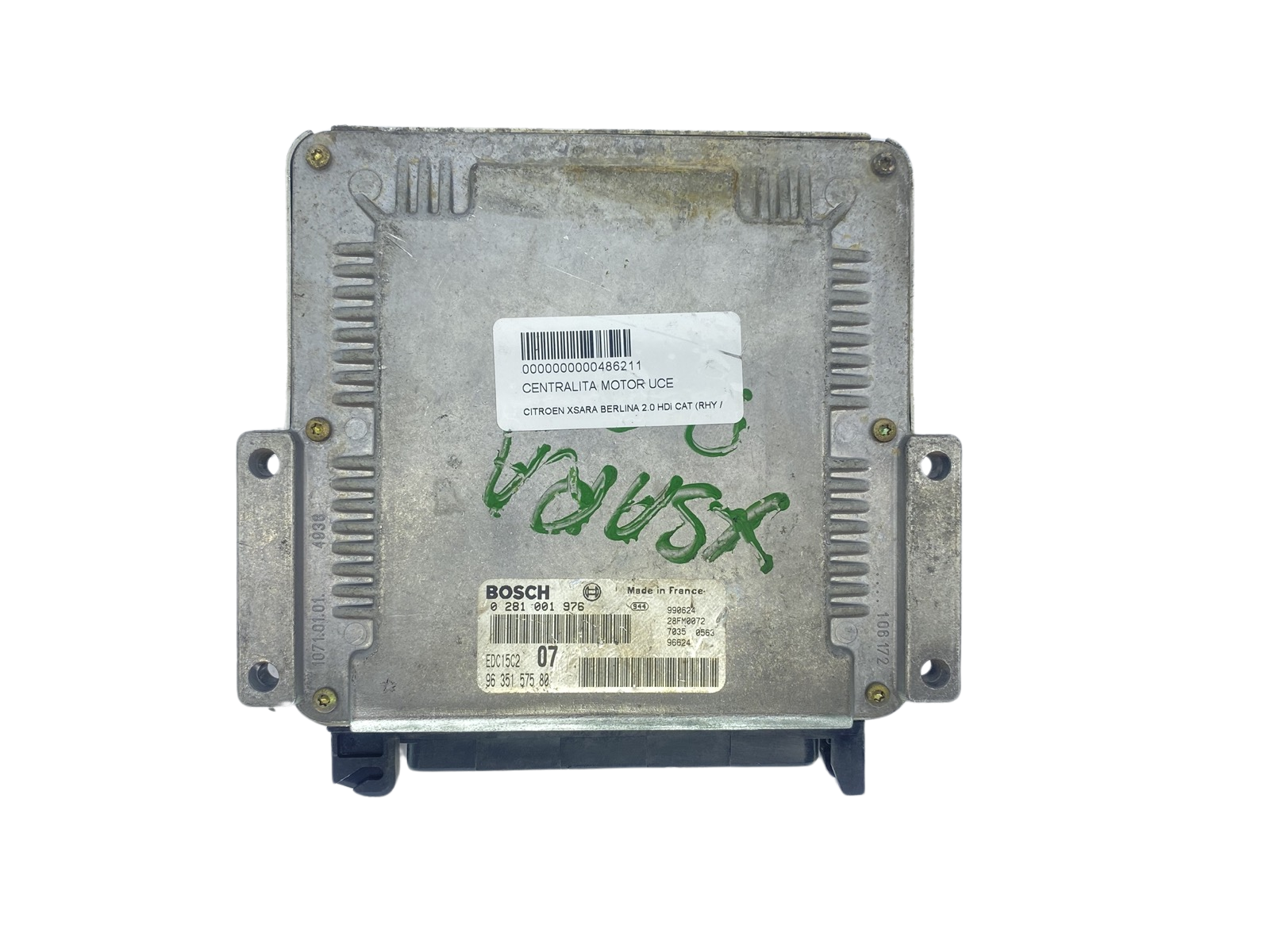 Control Unit 0281001976 9635157580 28FM0072 PSA Bosch 62704 main product photo