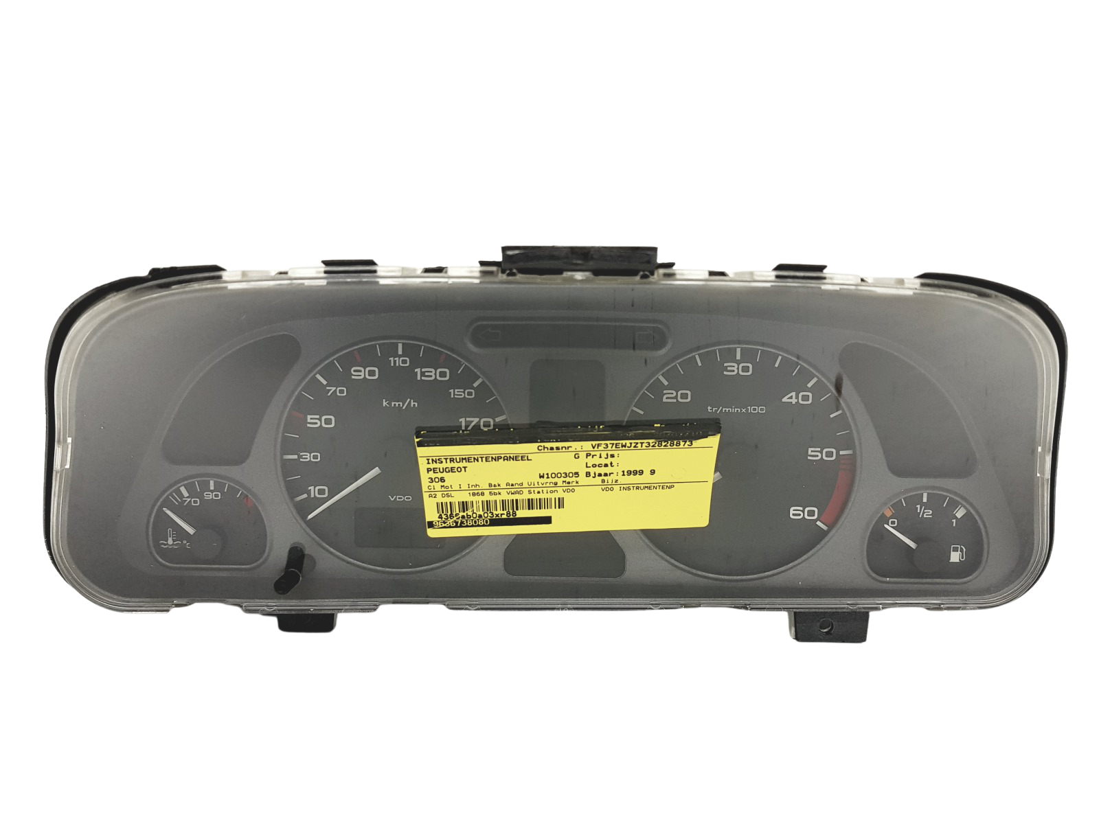 Speedometer/Instrument Cluster Peugeot 306 9636738080 110008808104 46134 main product photo