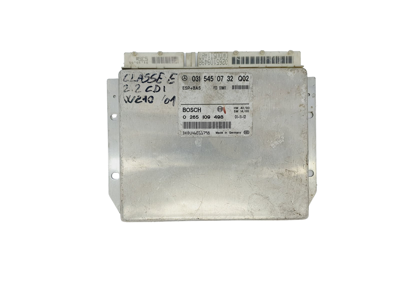 Control Unit ESP 0315450732 0265109498 Mercedes Bosch 41950 main product photo