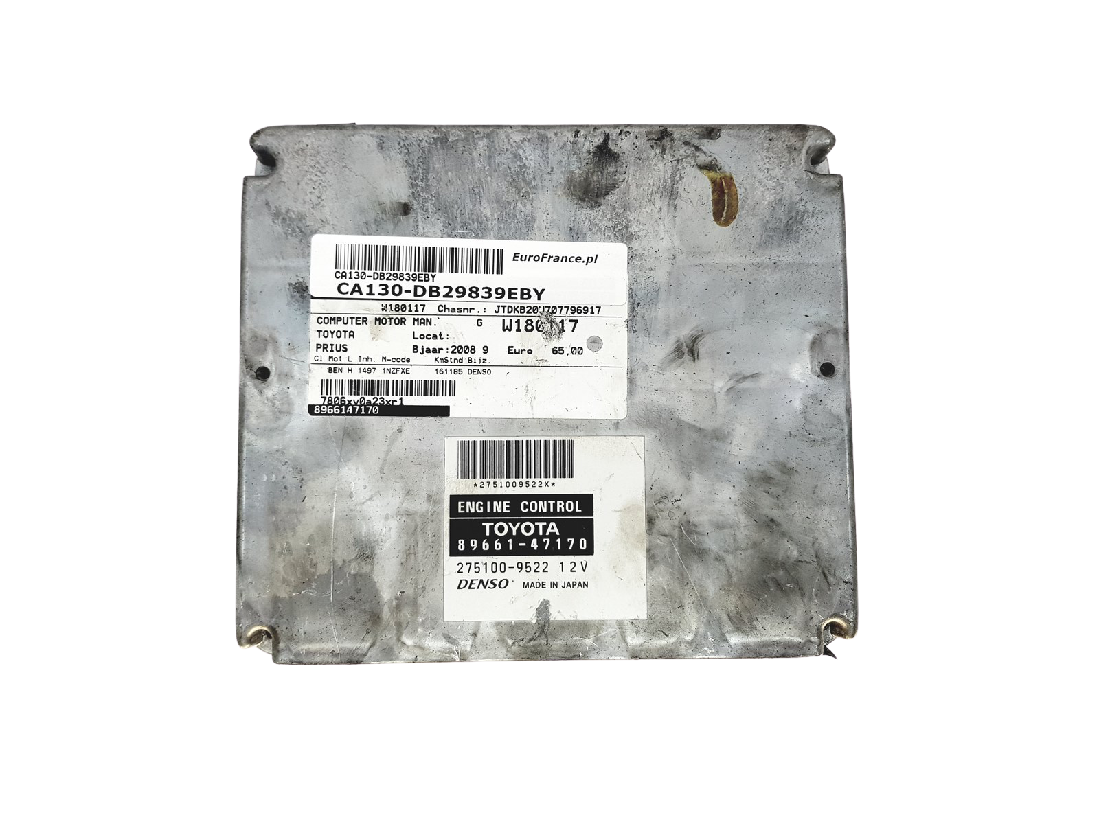 Control Unit 275100-9522 89661-47170 Toyota Denso 29839 main product photo