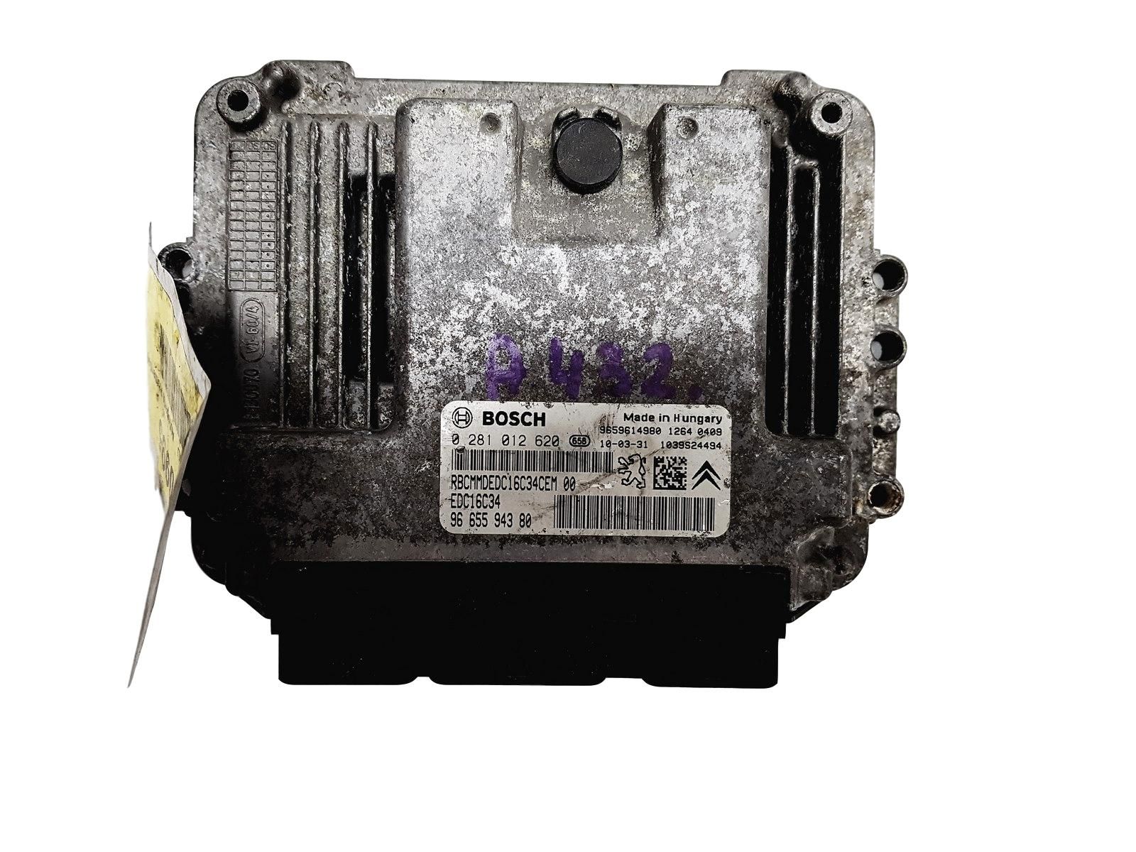 Control Unit 0281012620 9665594380 9659614980 PSA Bosch 11924s main product photo