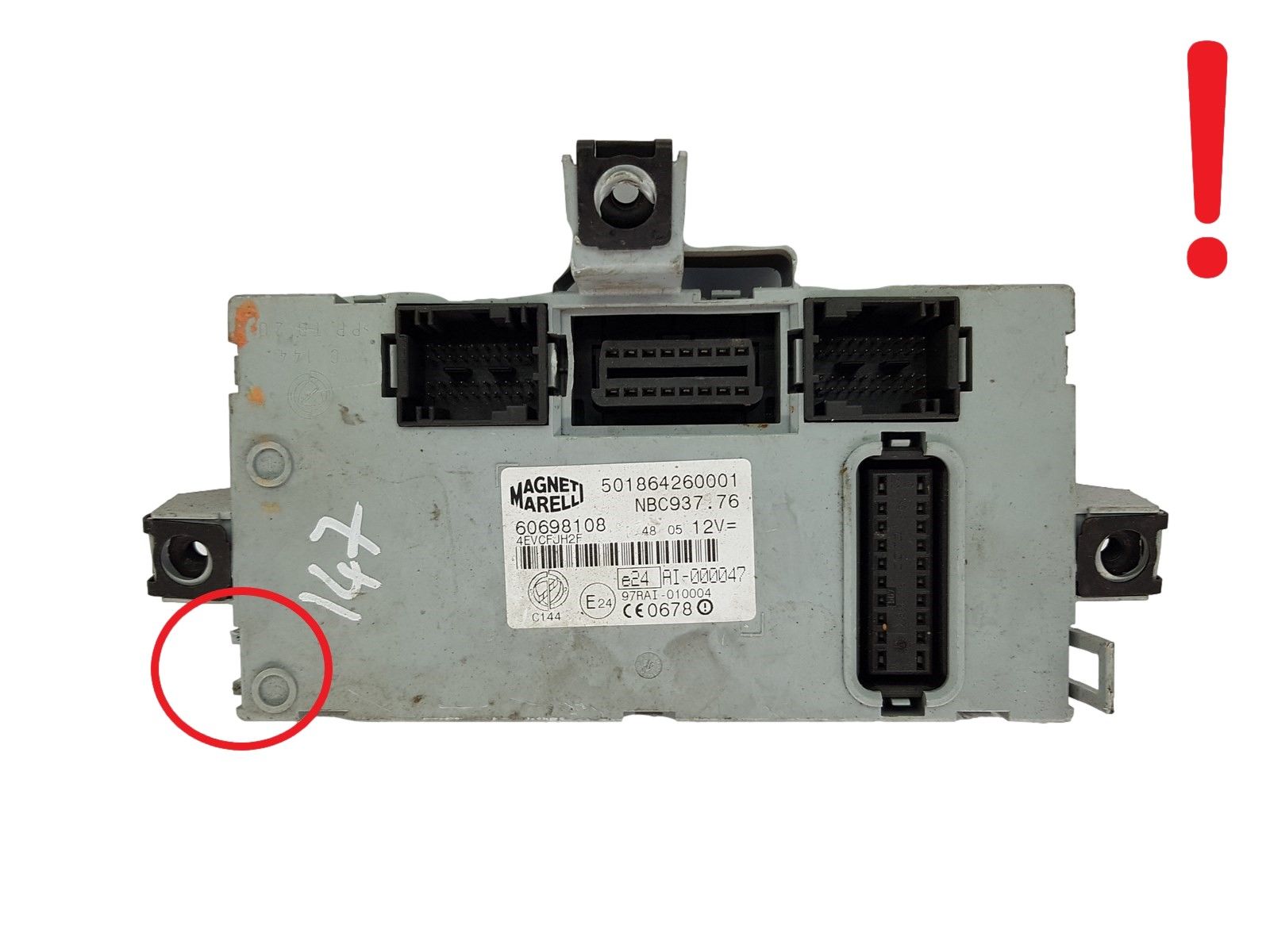 Control unit Module BSI Alfa 60698108 501864260001 NBC937.76 Magneti Marelli main product photo