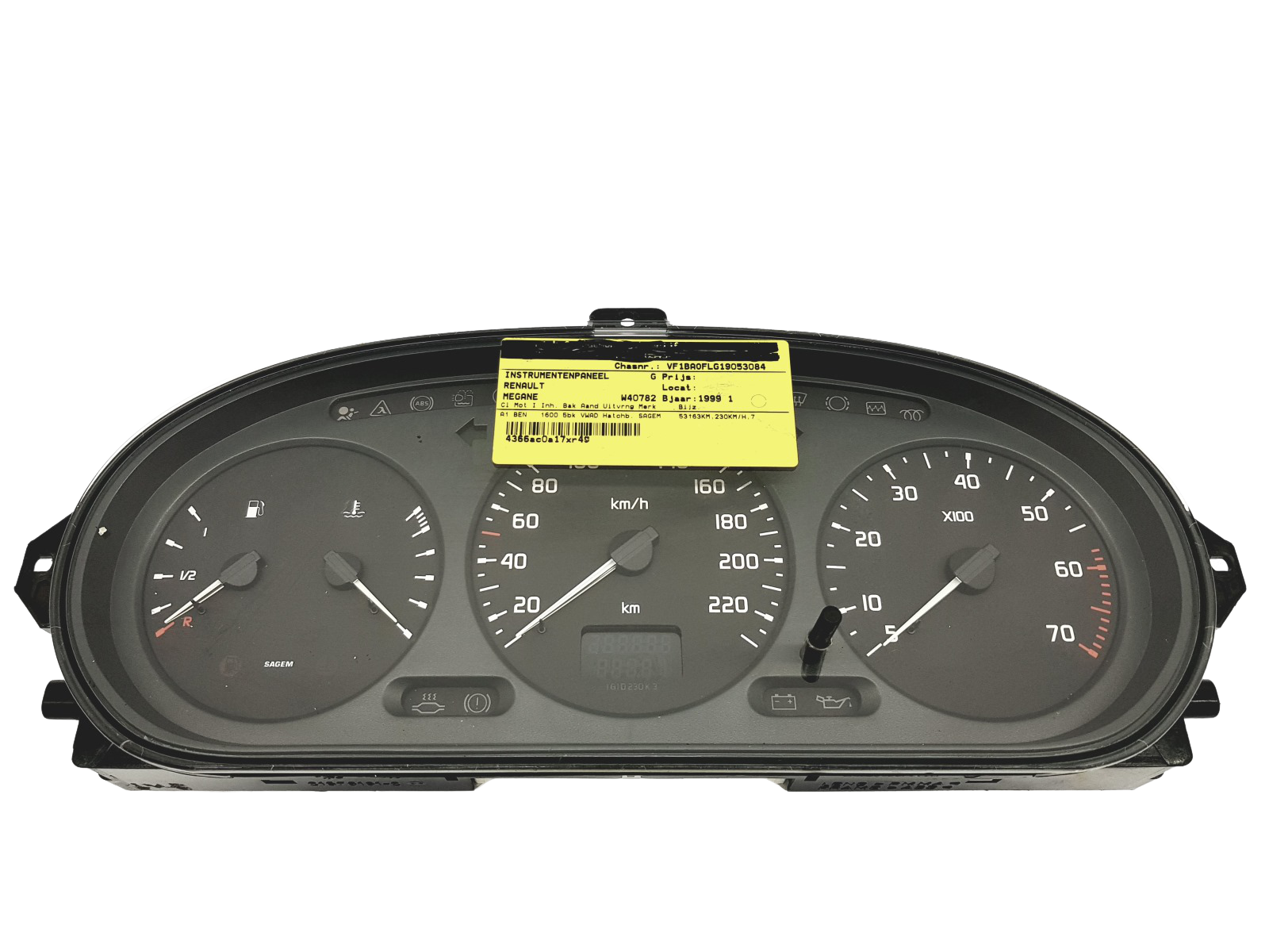 Speedometer/Instrument Cluster Renault Megane 1 Scenic 1 21578161-2 46094 main product photo