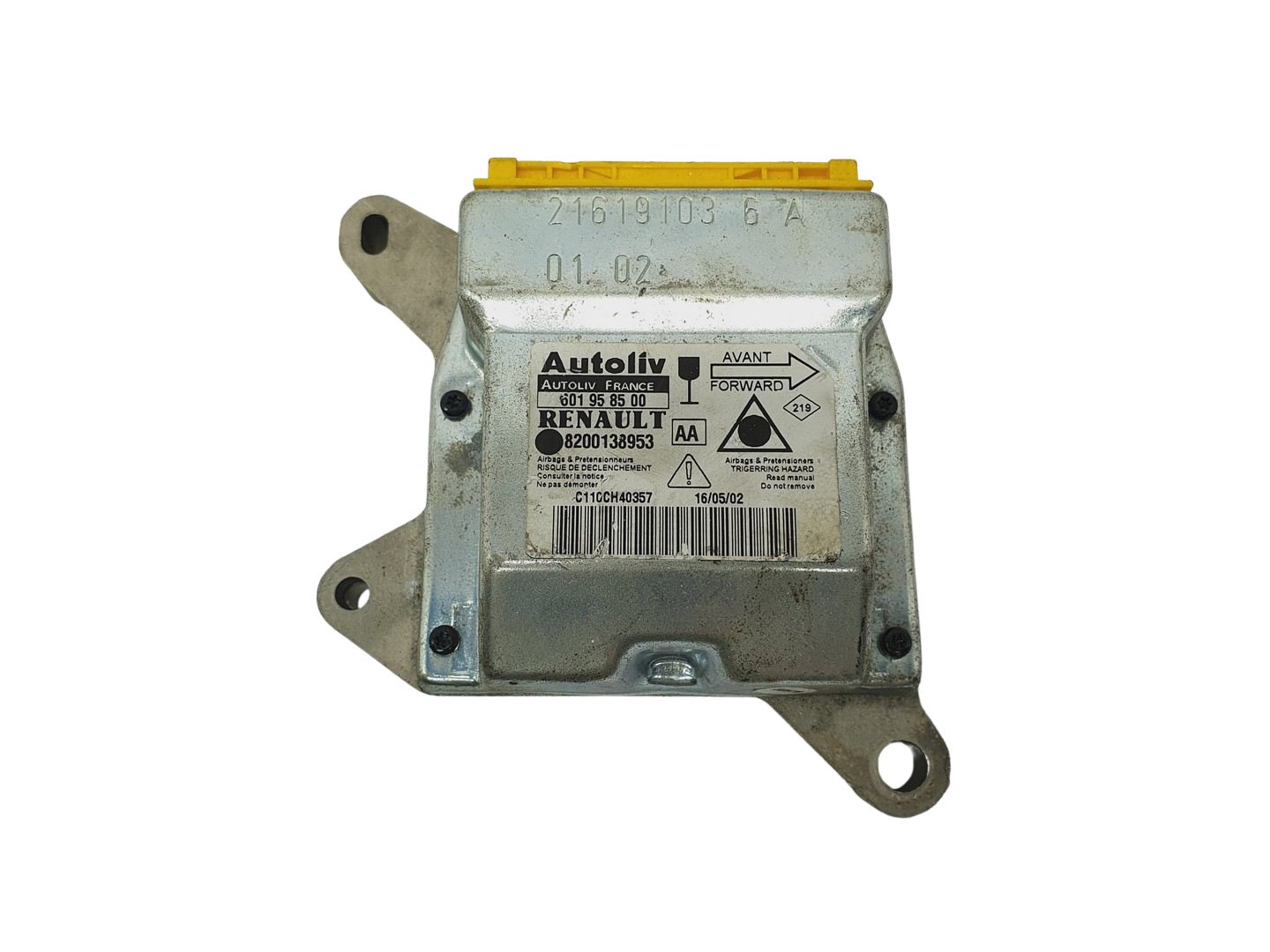 Control unit Module 8200138953 601958500 Renault Autoliv main product photo