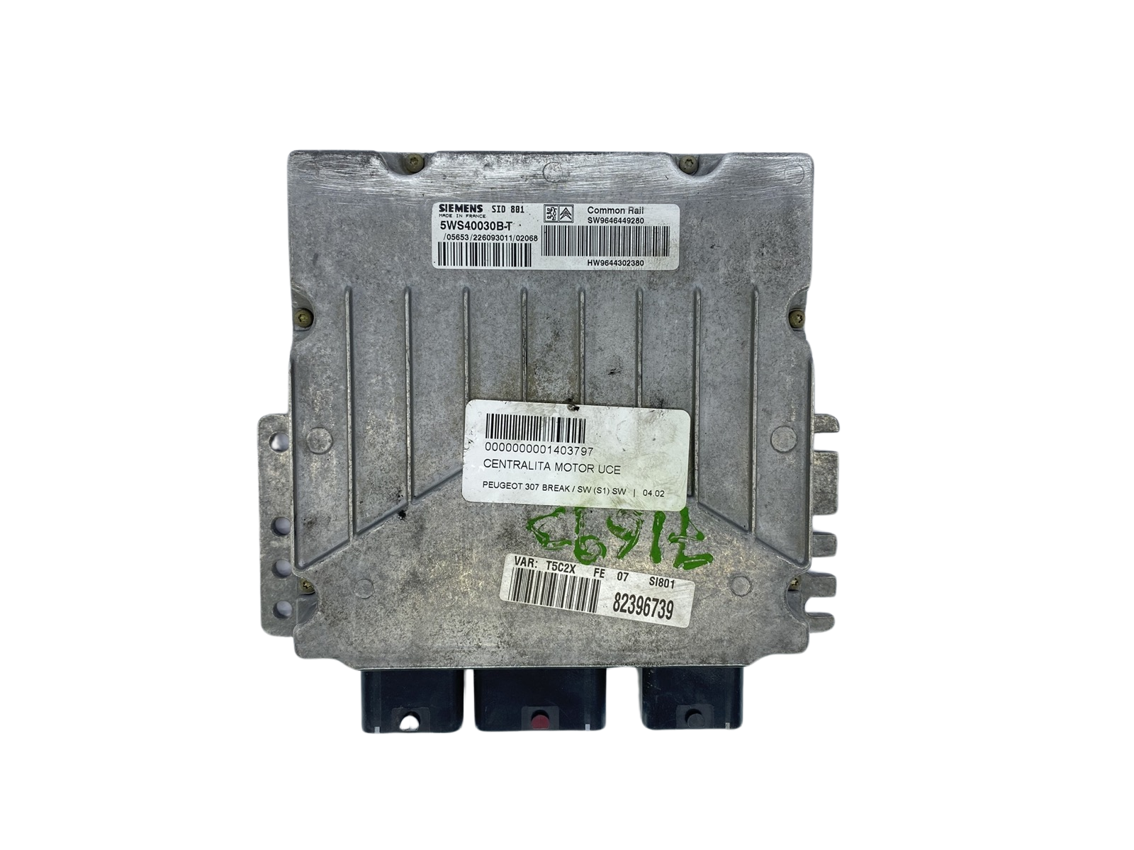 Control Unit 5WS40030B-T 9646449280 9644302380 SID801 PSA Siemens 62572 main product photo