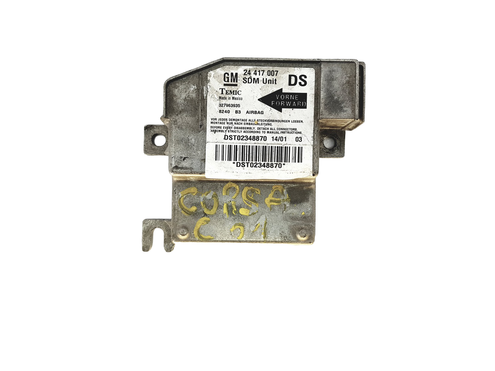 Control unit Module 24417007 327963935 Opel Temic main product photo