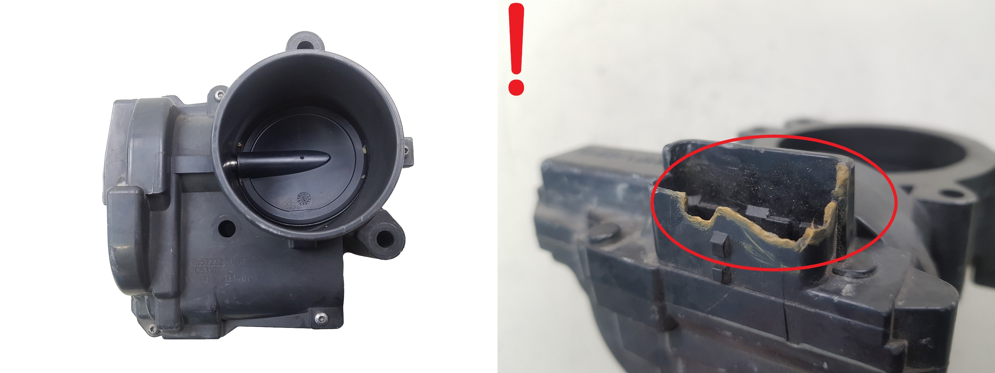 Throttle Body Valve V755722280-04 A2C53101894 1.6 VTI PSA Mini 1622 main product photo