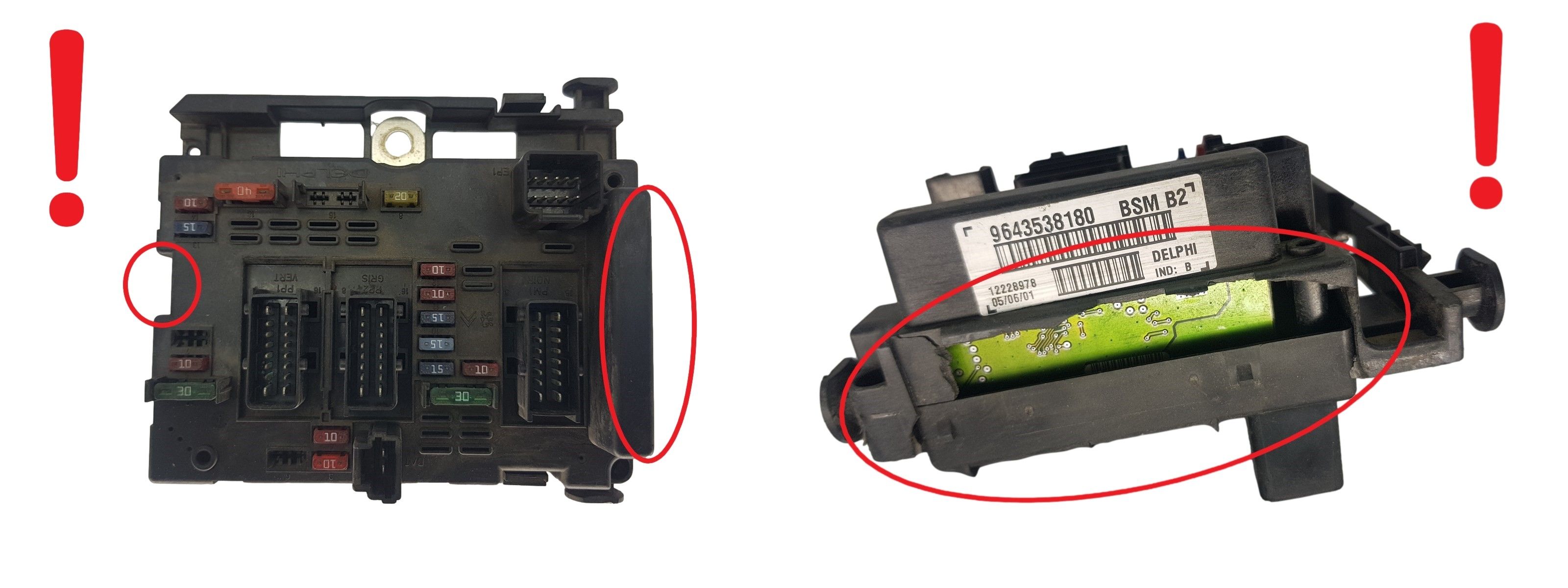 Control Unit BSM B2 9643538180 PSA Delphi 1784 main product photo