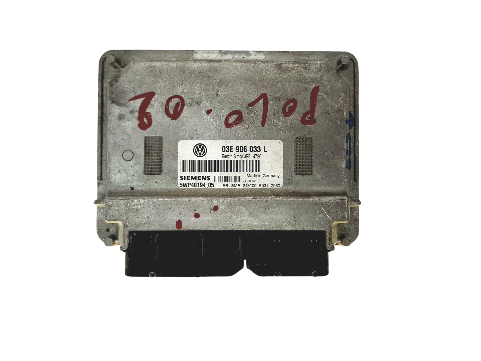 Control Unit 03E906033L 5WP40194 05 VW Siemens 27173 main product photo