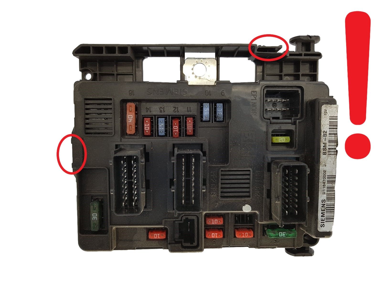 Control Unit BSM-B2 9650618580 U118470002J PSA Siemens 1248 main product photo