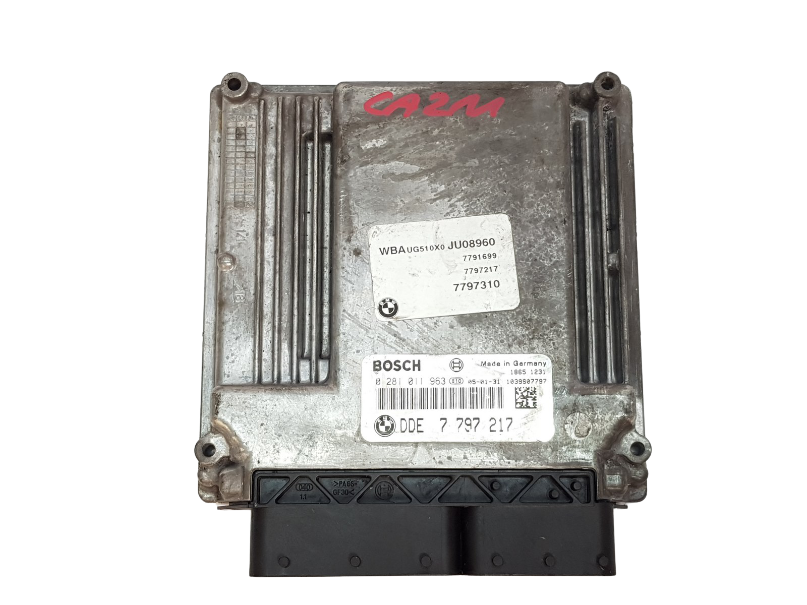 ECU Engine Control Unit BMW 7797217 0281011963 2.0 D Bosch main product photo