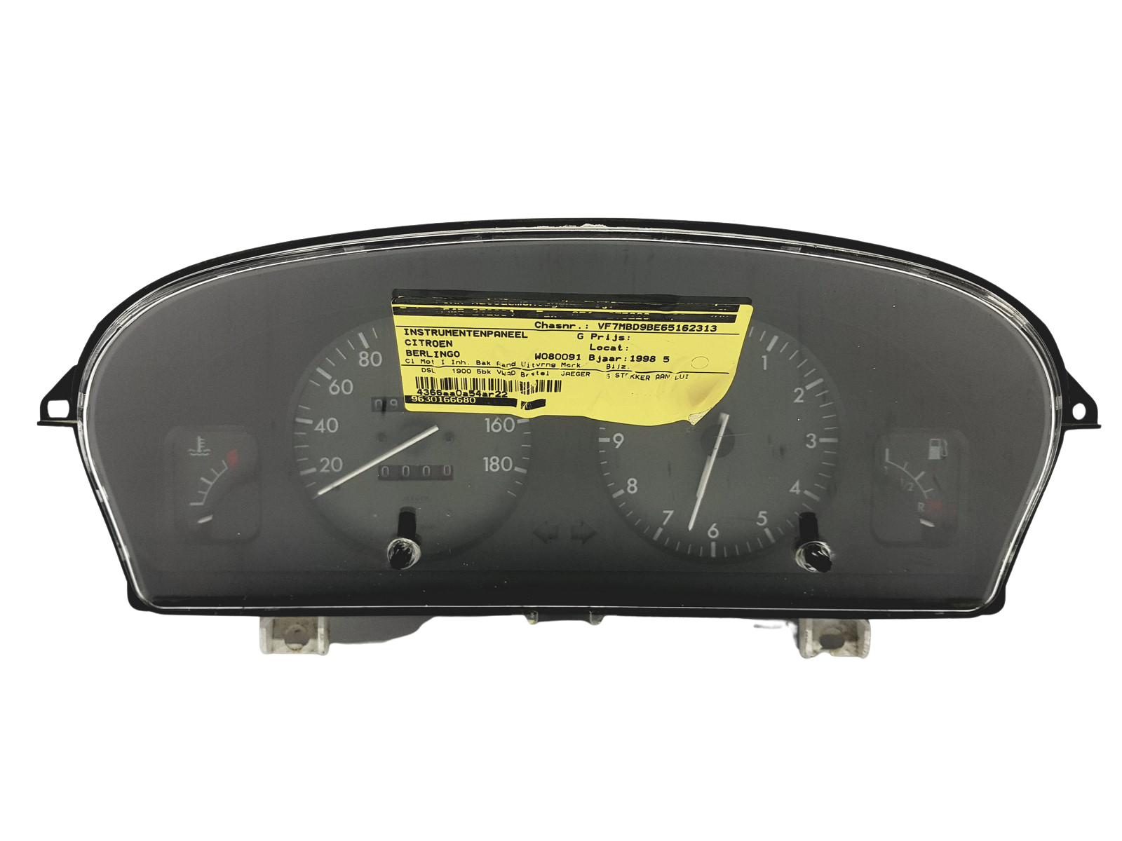 Speedometer/Instrument Cluster Berlingo 1 Partner 1 9630166680 PSA 49602 main product photo