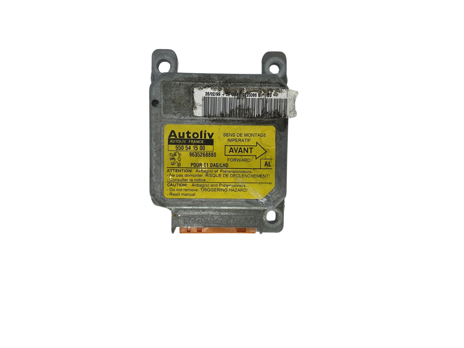 Control unit Module 550541500 963526880 PSA Autoliv 58588 main product photo