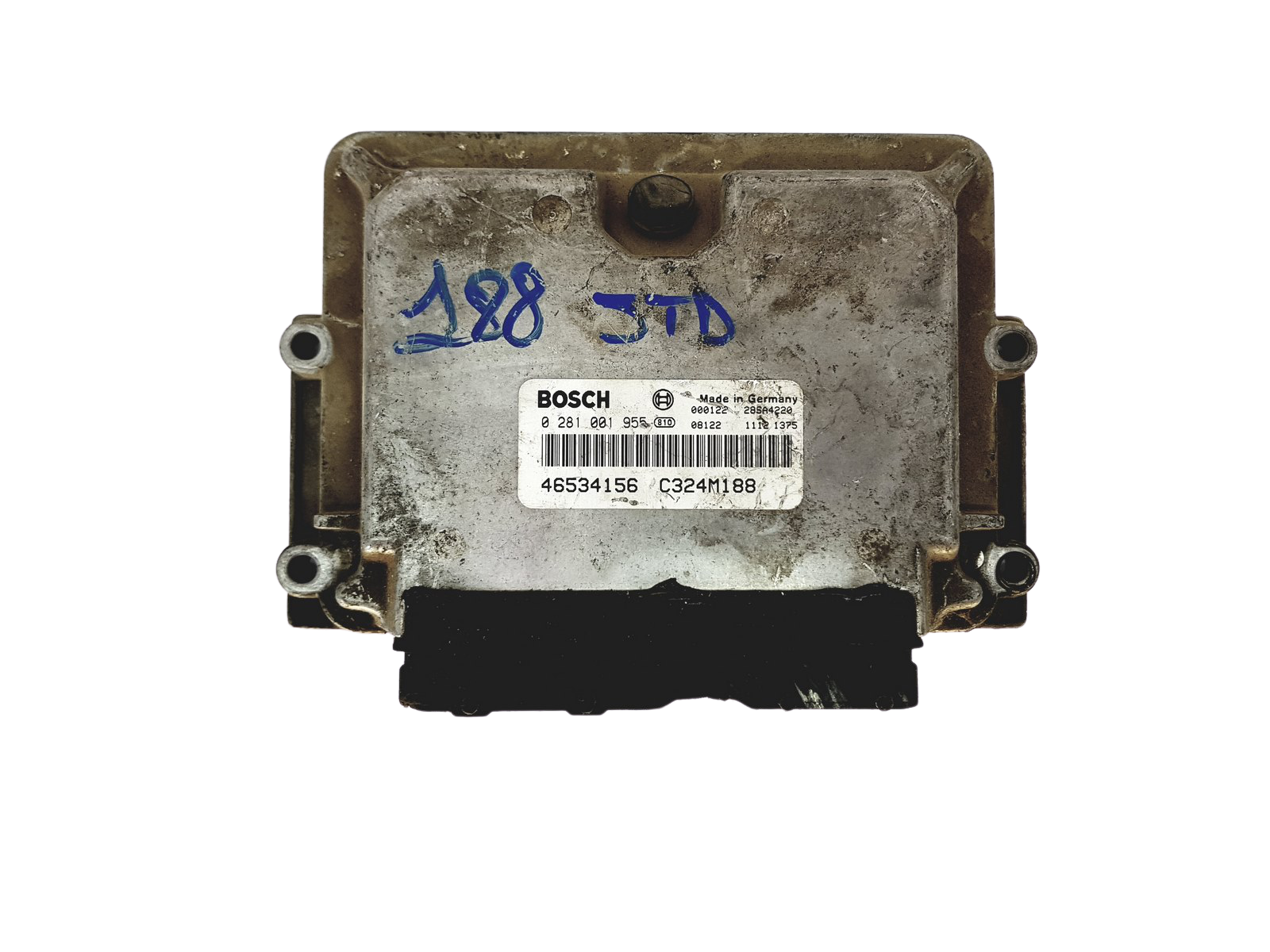 ECU Engine Control Unit Fiat 46534156 0281001955 Bosch 26750 main product photo