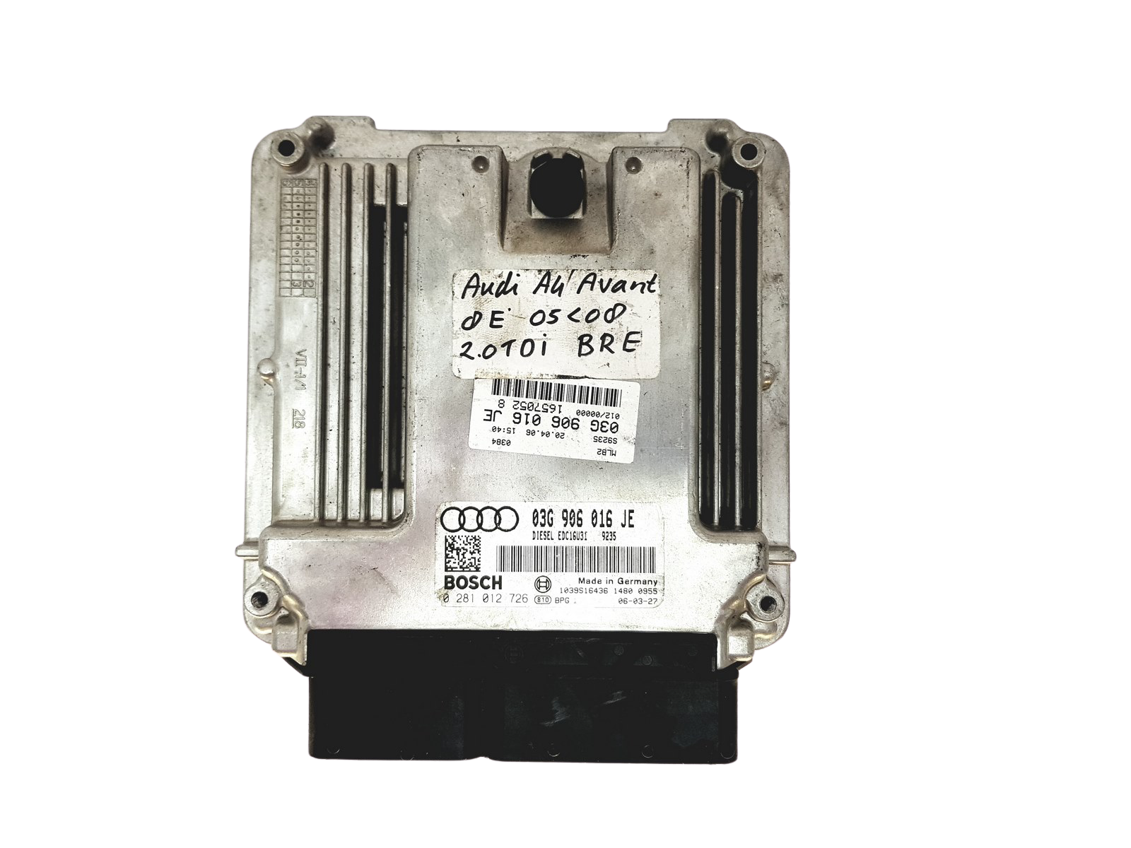 ECU Engine Control Unit 03G906016JE 0281012726 Audi Bosch 29548 main product photo