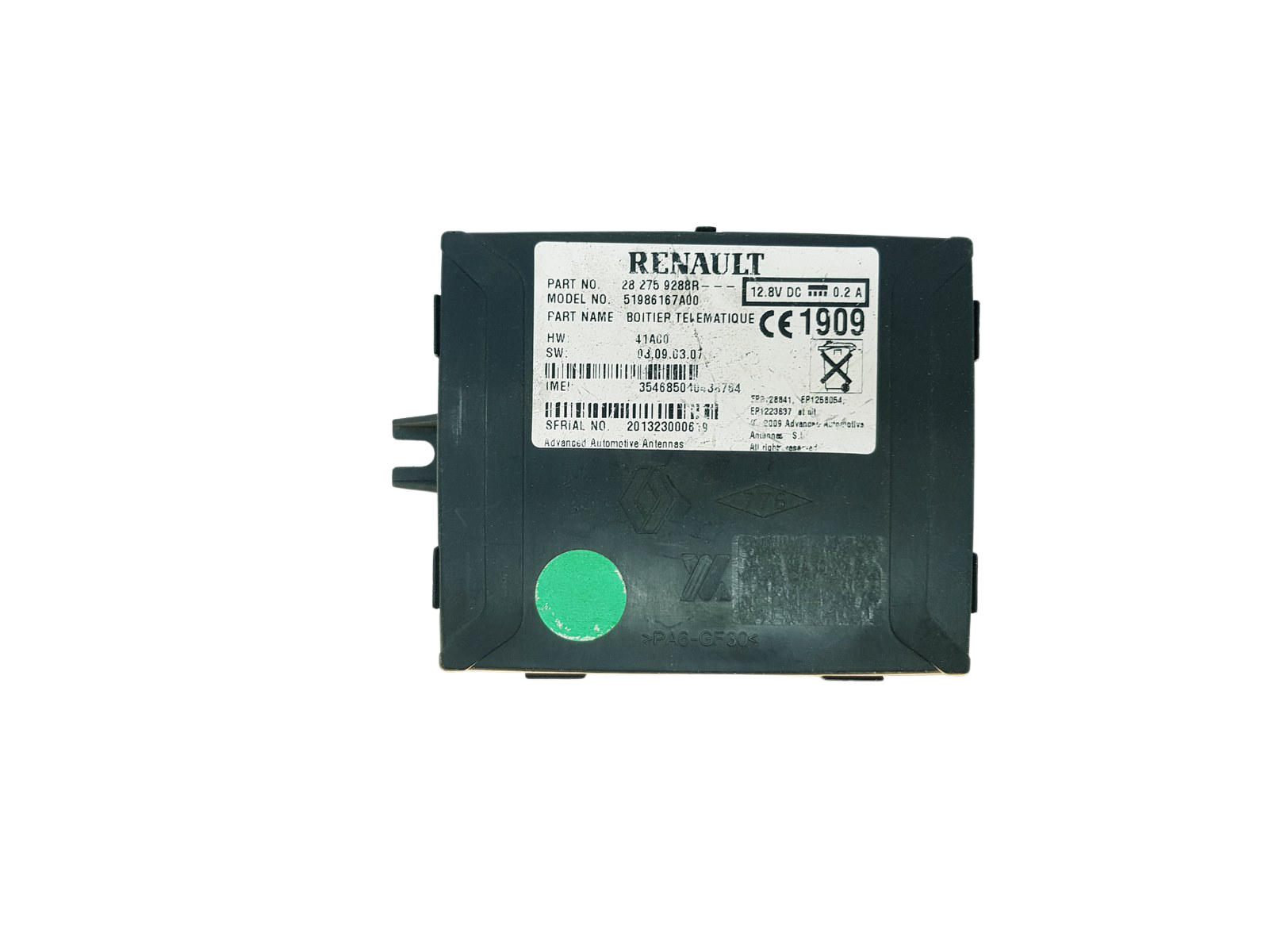 Control unit Module 282759288R 51986167A00 Renault 31694 main product photo